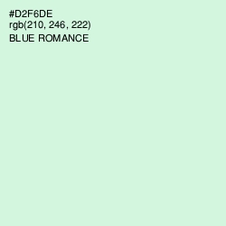 #D2F6DE - Blue Romance Color Image